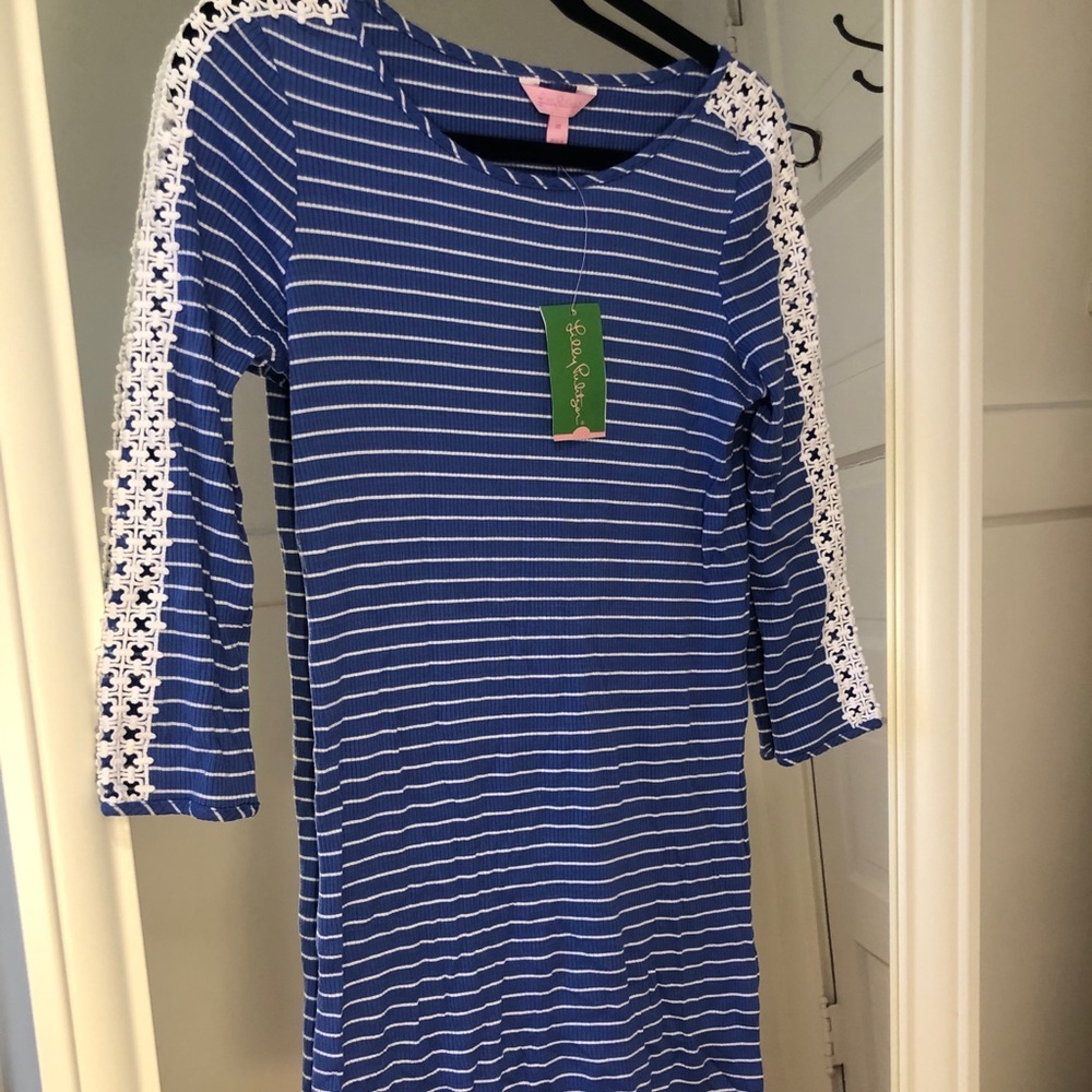 Lilly Pulitzer marlowe dress beckon blue stripe